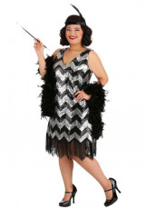 Zig Zig Silver and Gold Flapper