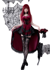 Maroon Velvet  Gothic Dress