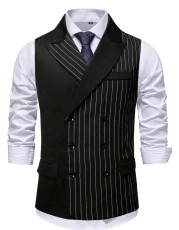 Double Breasted Pinstripe Waistcoat