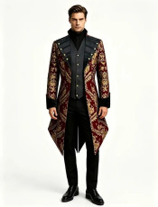 Maroon Gold Royal Jacket