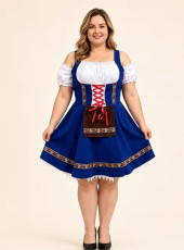Blue Plus Size October First Lady