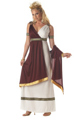 Maroon Roman Empress