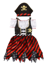 Red and Black Girls Pirate