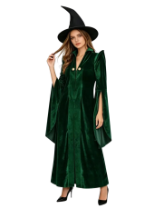 Green Witch Cloak and Hat